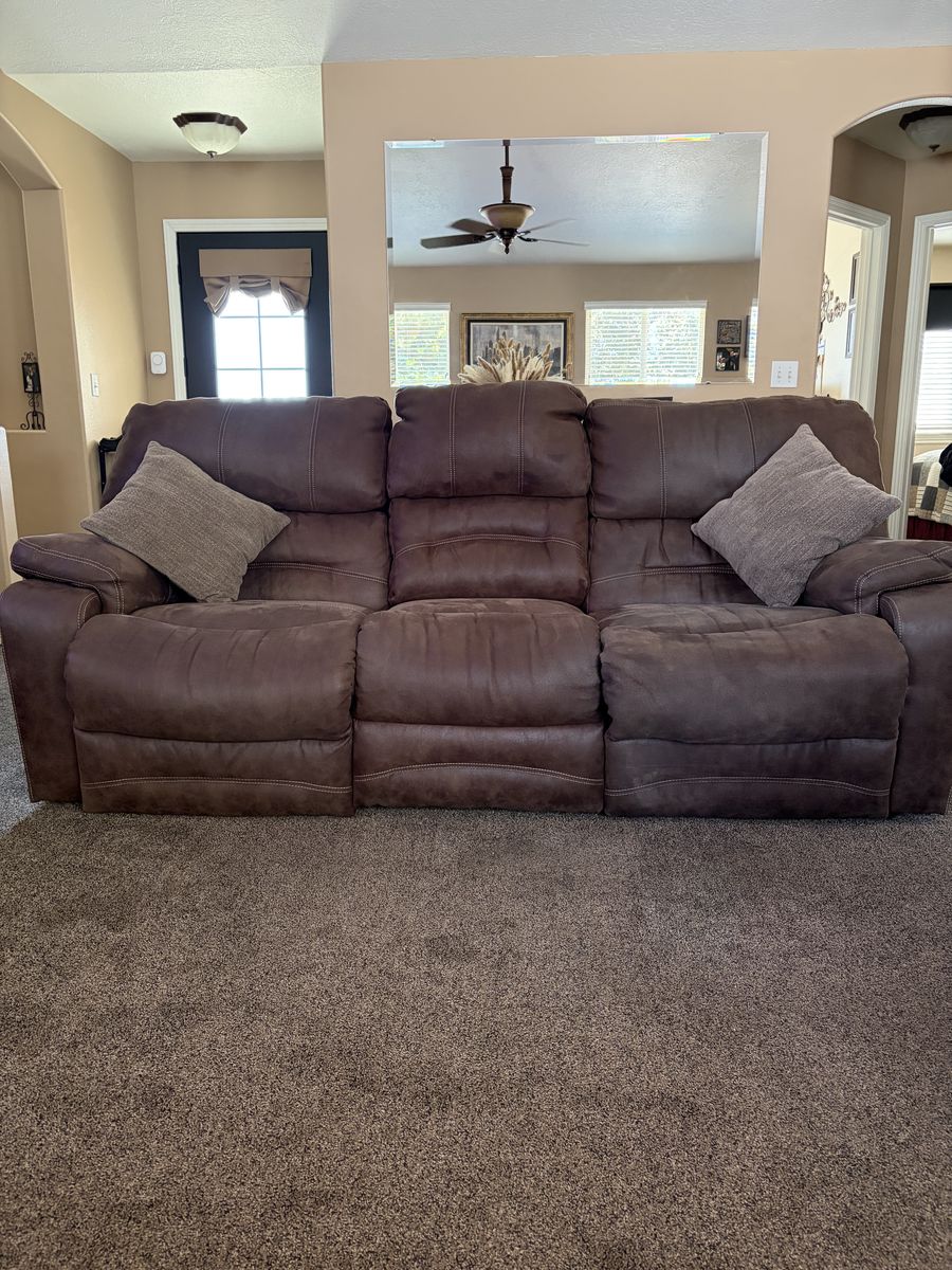 Reclining Couch and Loveseat