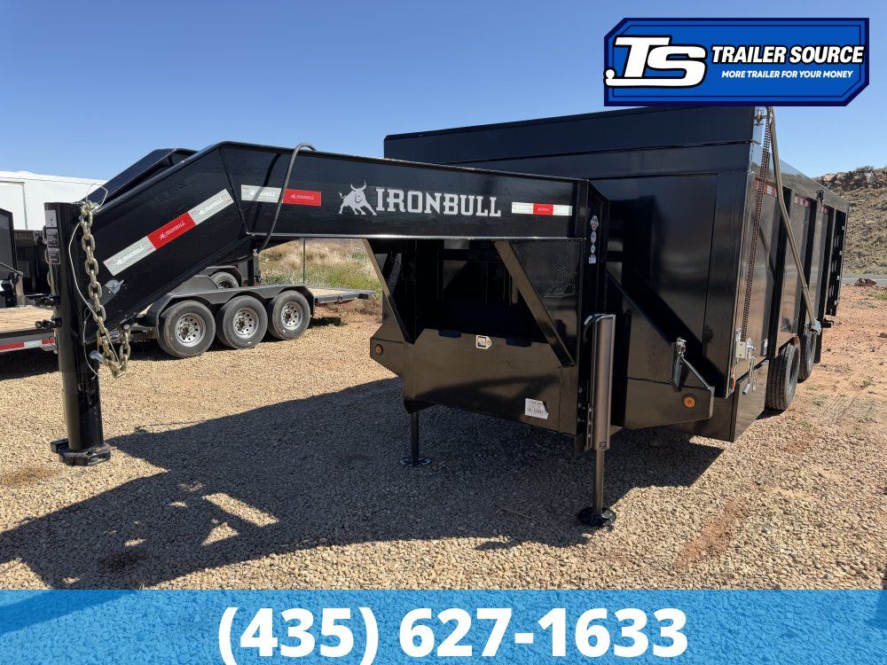 8.5x20 Iron Bull  Dump Trailer - 25.9K GVWR - Hydraulic Jack(s)