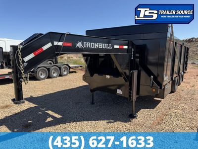 8.5x20 Iron Bull Dump Trailer - 25.9K GVWR - Hydraulic Jack(s)