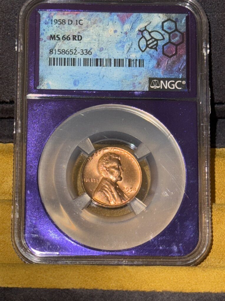 1958 D MS 66 RD Penny