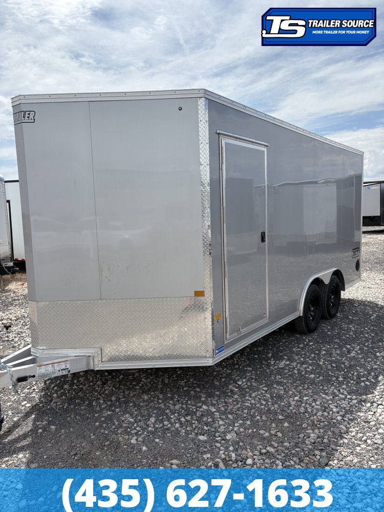 8.5x16 Alcom Aluminum EZ Hauler XLT Auto Trailer - 7'0" Interior - 7K GVWR - Dovetail