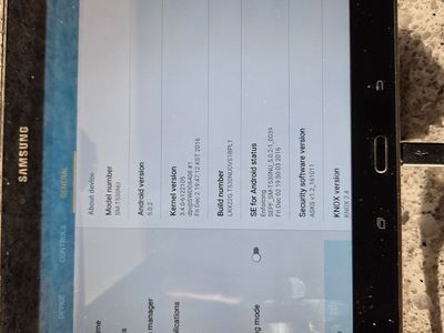 Samsung tablet with charger