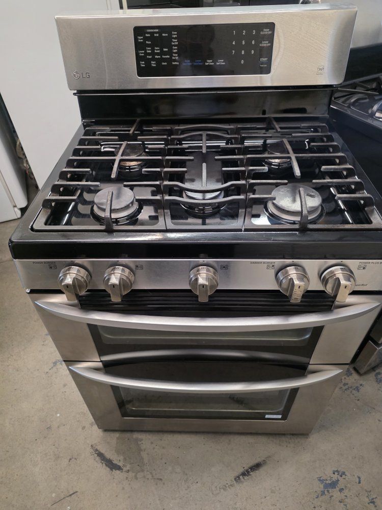 Lg double oven gas range