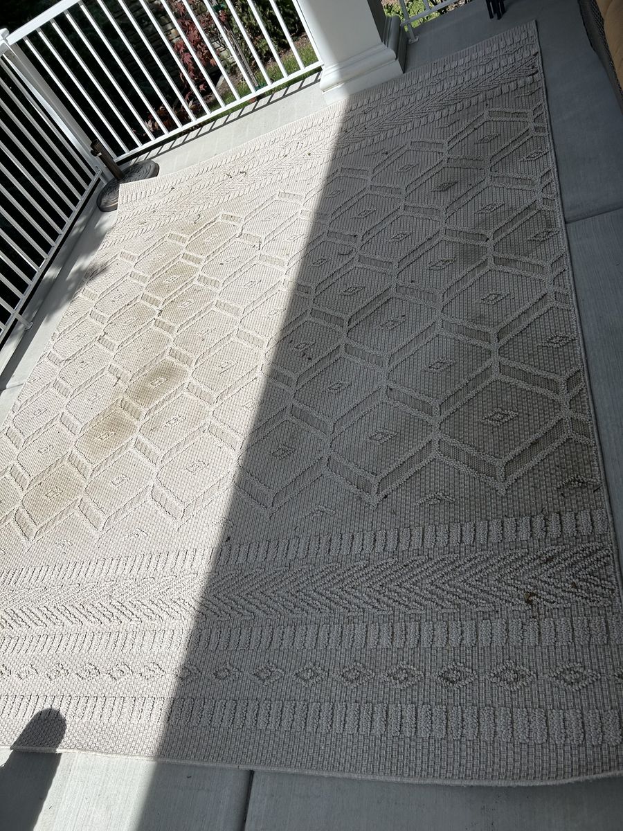 Outdoor Neutral Textured Rug x10