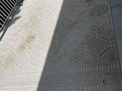 Outdoor Neutral Textured Rug x10