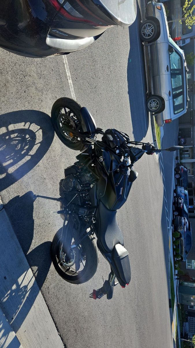 2024 Yamaha MT-07 Black Motorcycle - Excellent Condition, Low Miles