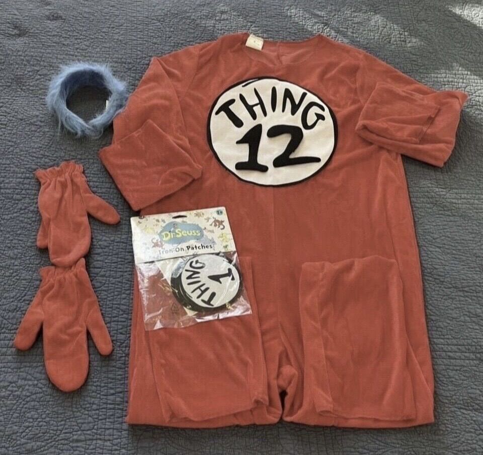 Dr. Seuss Thing 1 2 Costume, Adult Large L