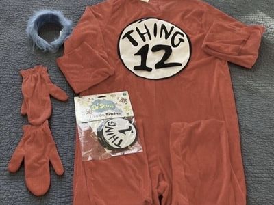 Dr. Seuss Thing 1 2 Costume, Adult Large L