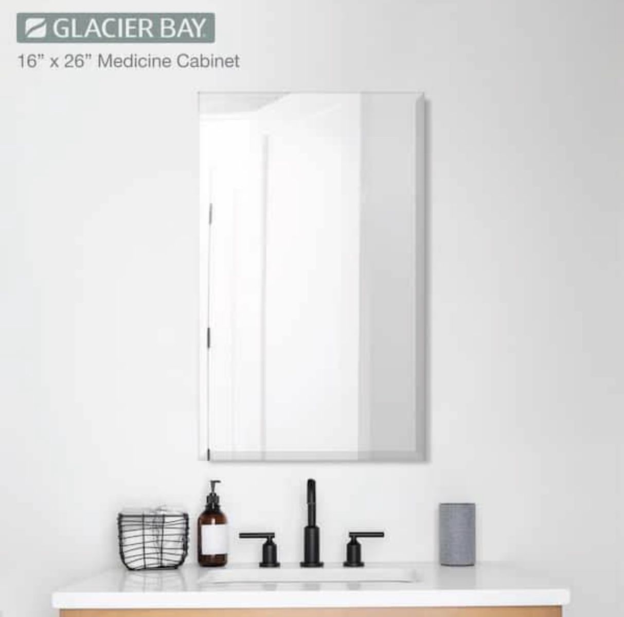 16” W x 26” H medicine cabinet