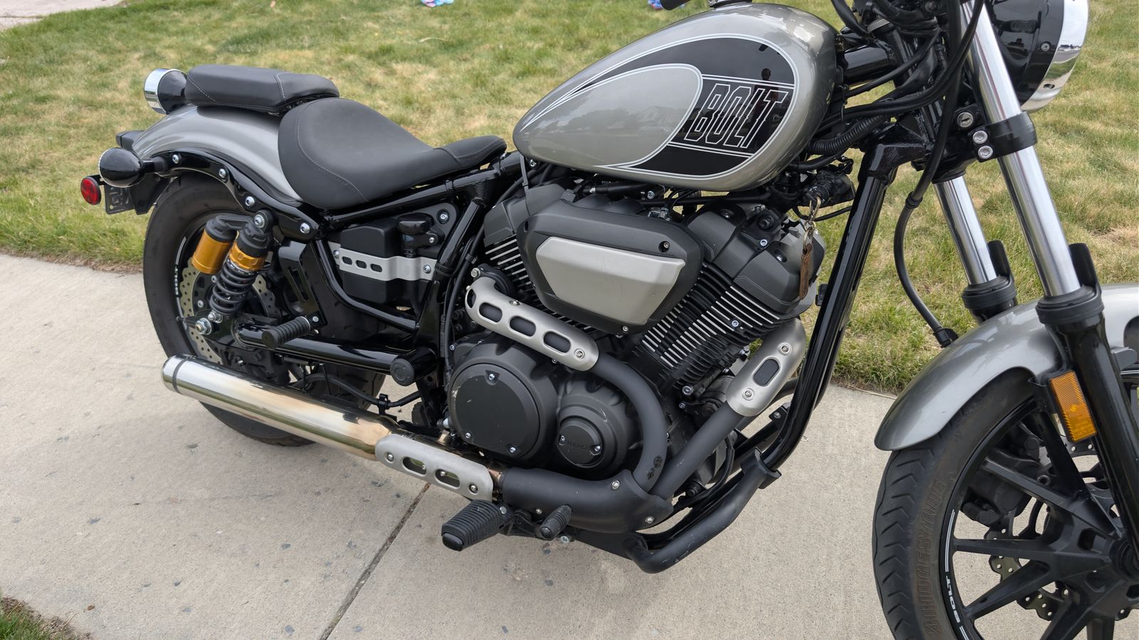 Yamaha Bolt R-Spec Motorcycle - Gray, V-Twin Engine