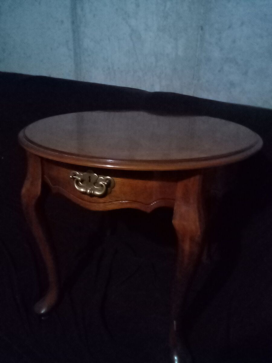 Real tigers wood side table
