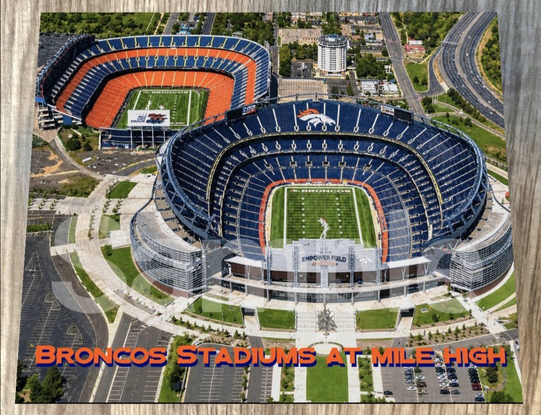 New Denver Broncos Stadiums Professional 8x10 Phot