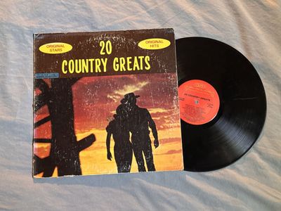 12” 20 Country Greats Originals Vinyl Record 1976 See Description
