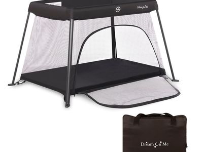 NEW Dream On Me Travel Light Baby Playard with Zipper Access Door, Breathable Mesh Sides