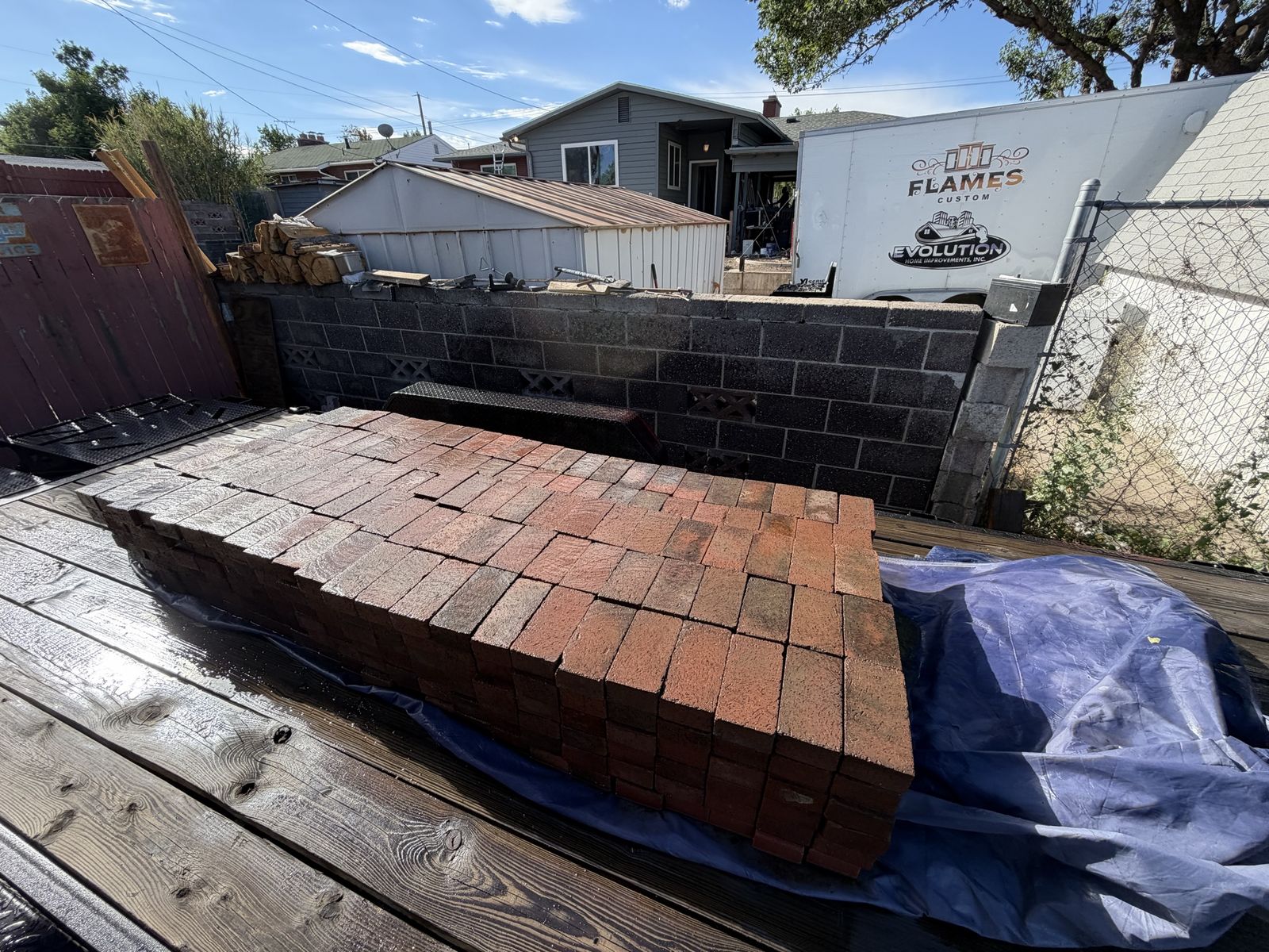 Close to 1500 red bricks .50 cts each 8x4x2