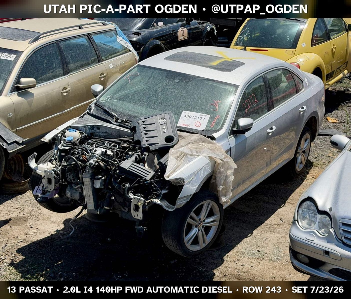 2013 Volkswagen Passat Parts - UTPAP Ogden