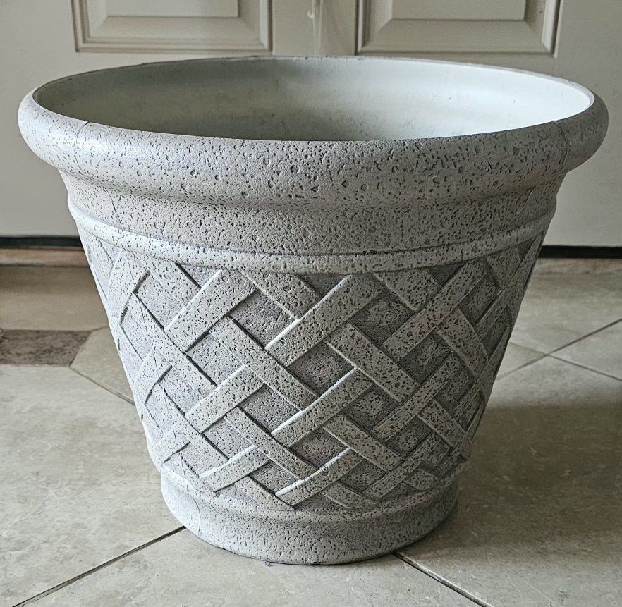 Planter 13"T 16" Wide at the Top Polyresin