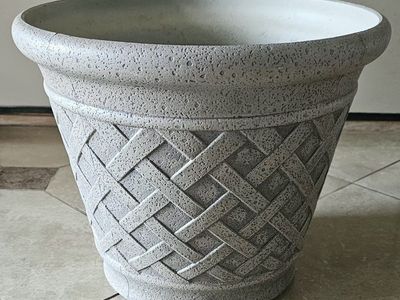Planter 13"T 16" Wide at the Top Polyresin
