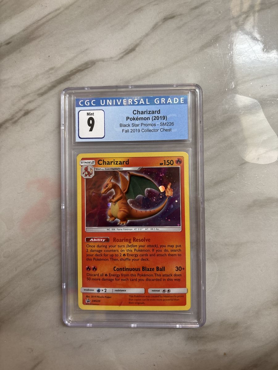 Charizard Pokemon (2019) Black Star Promos - SM226 CGC Universal Grade 9 Mint Collector Chest