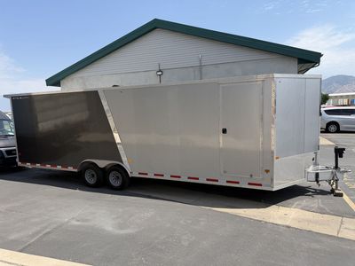 26 X 8 Aluminum Alcom Stealth Car Hauler Enclosed V Nose Trailer 9990 GVRW