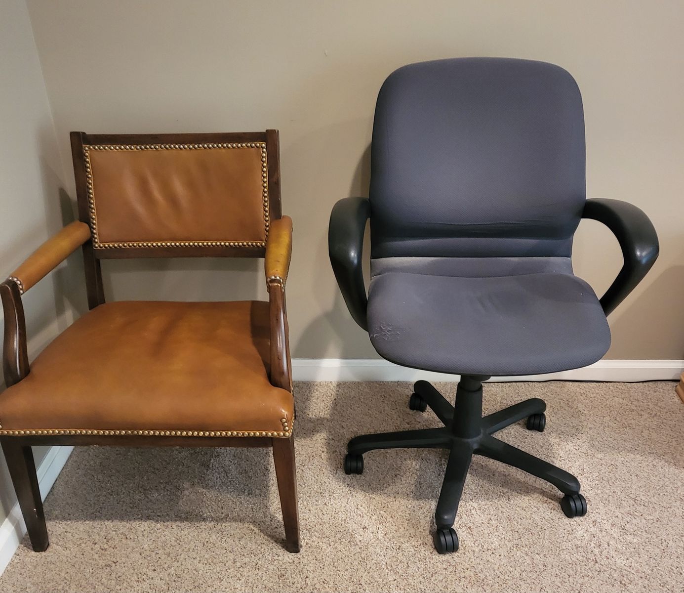 FREE - FREE TWO OFFICE CHAIRS, BOTH IN GOOD CONDITION