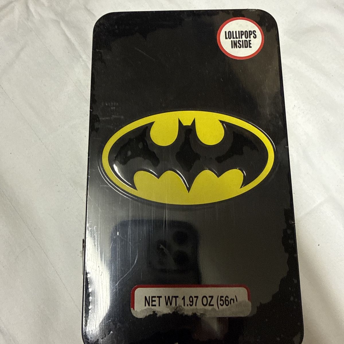 DC Comics Batman & Superman Collectible Lollipops Metal Tins Set