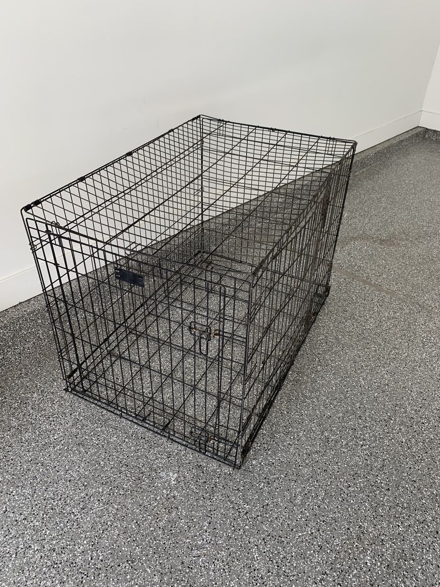 42” xl  Black Wire Dog Crate extra large Foldable