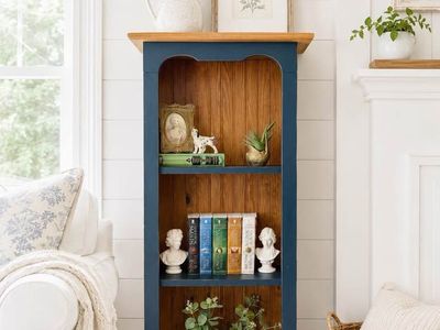Vintage Cottage Style Solid Wood 3 Tier Bookshelf | Vintage 3 Tier Shelving Unit Bookcase Shelf