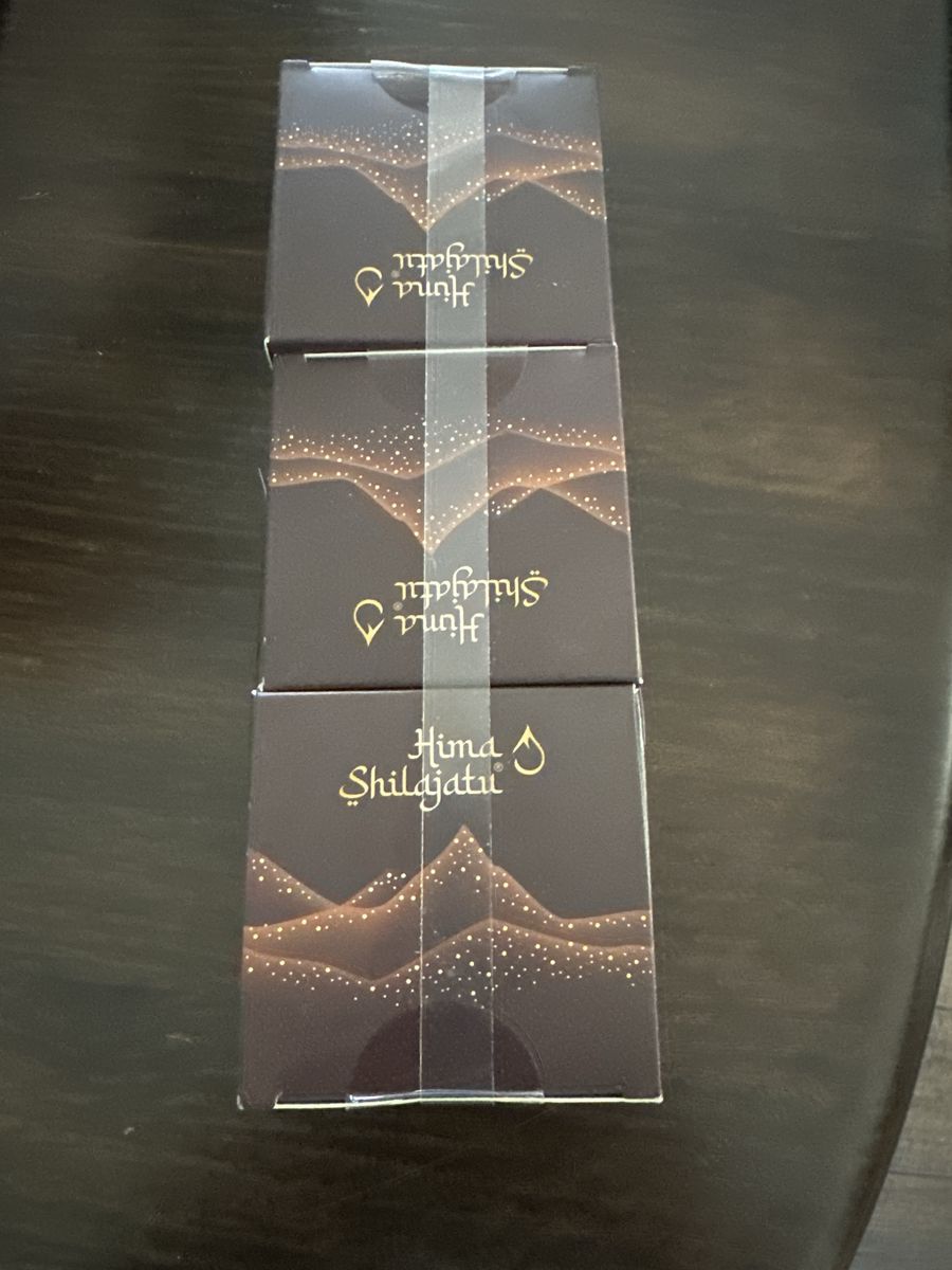 Hima Shilajatu Gold Resin 3-Pack - Certified Himalayan Shilajit