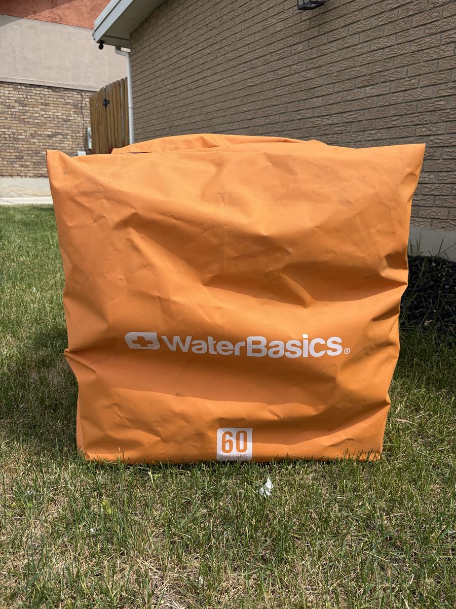 WaterBasics 60-Gallon Emergency Water Storage Bag , Large Capacity