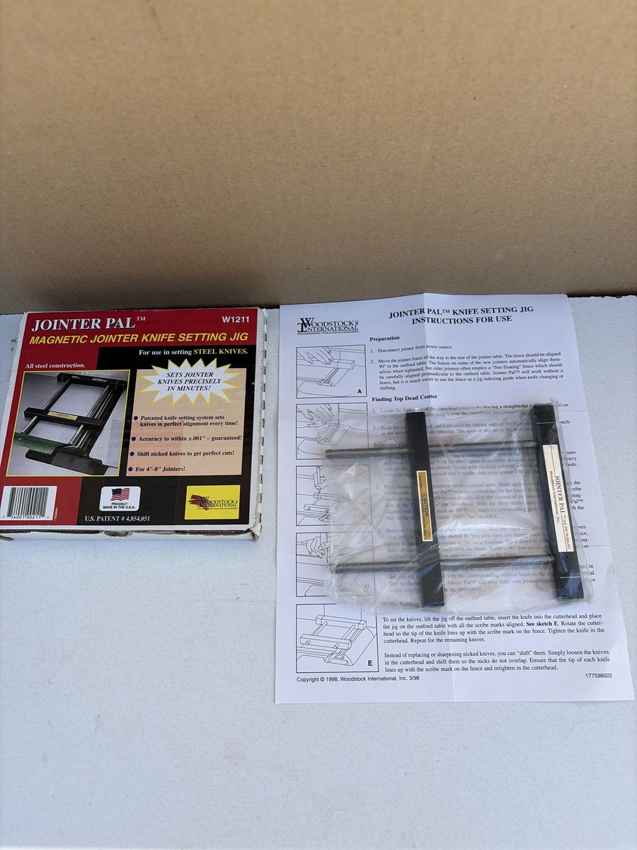 Jointer Pal W1211 Knife Setting Jig