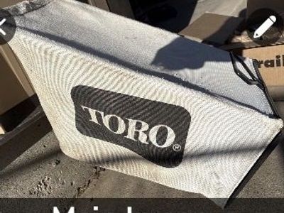 Toro Lawnmower Grass Catcher Bag - Used, Durable Replacement Part