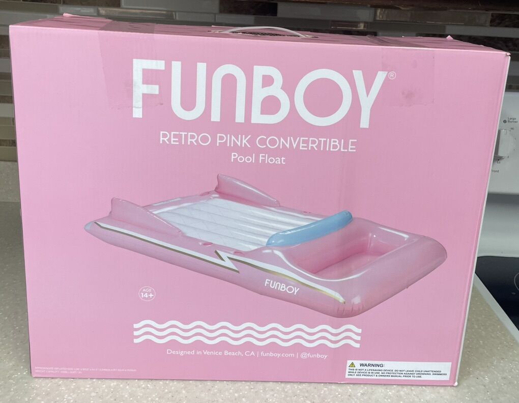 Funboy Retro Pink Convertible Pool Float
