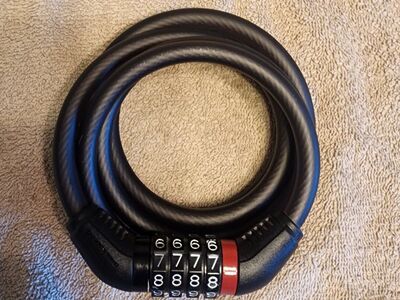 4 Dial bike lock