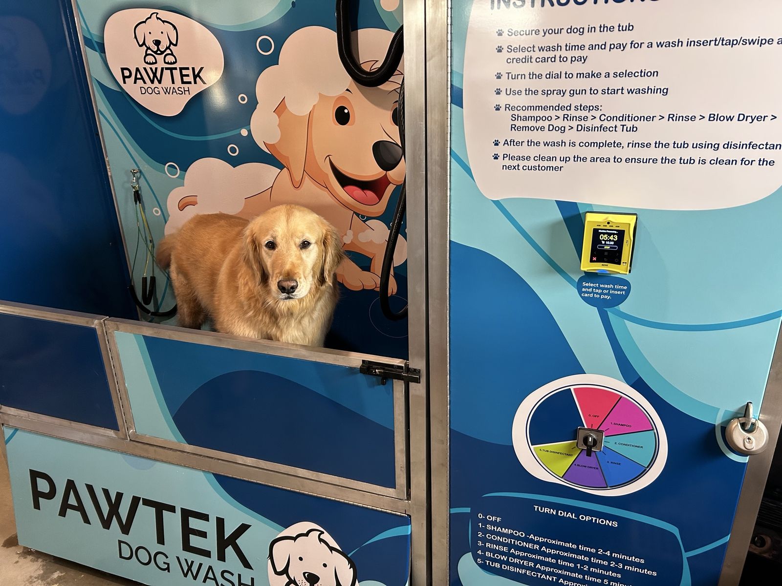 Pawtek Self-Serve Dog Wash Station - Automated Pet Bathing Kiosk