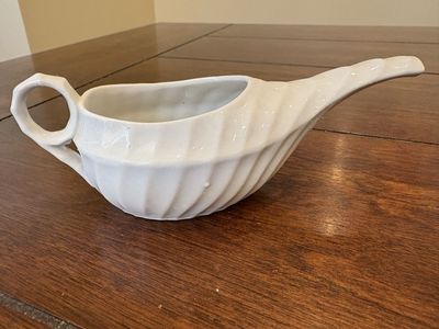 Antique White Invalid Cup or Feeder