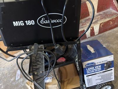 Eastwood MIG 180 Welder Package – Cart & Auto-Darkening Helmet