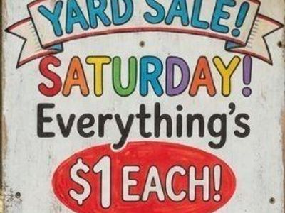 $1 Yard Sale (Everything's $1 ea.)