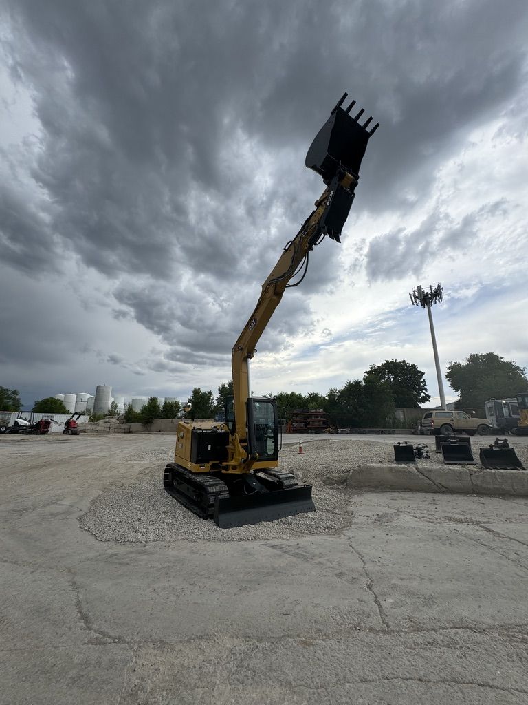 Cat 308 With Angle Blade, Brand New and Ready To Rent! 80 Class Excavator, 8 Ton