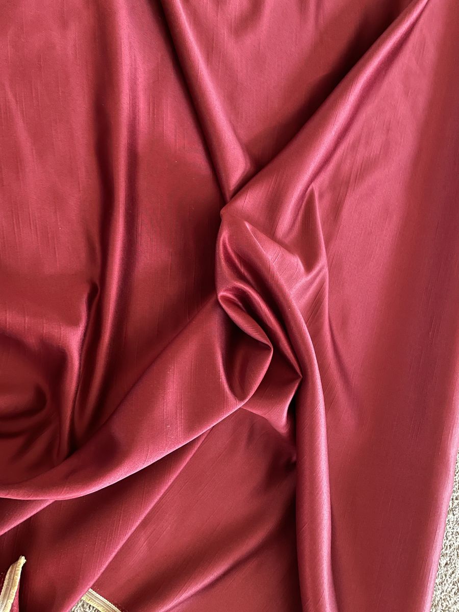 Beautiful red fabric upholstery or drapery
