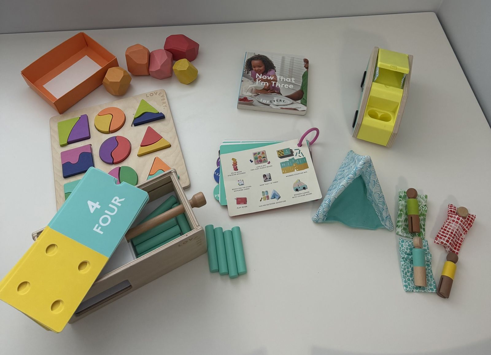 Lovevery The Free Spirit Playkit set, age 34-36 months, toddler/preschooler