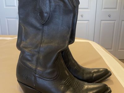 Women's Allens Boots Leather Cowboy Boots Size 7.5