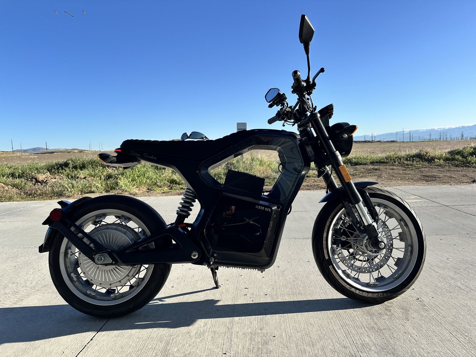 All Electric Black Sondors Metacycle Motorcycle