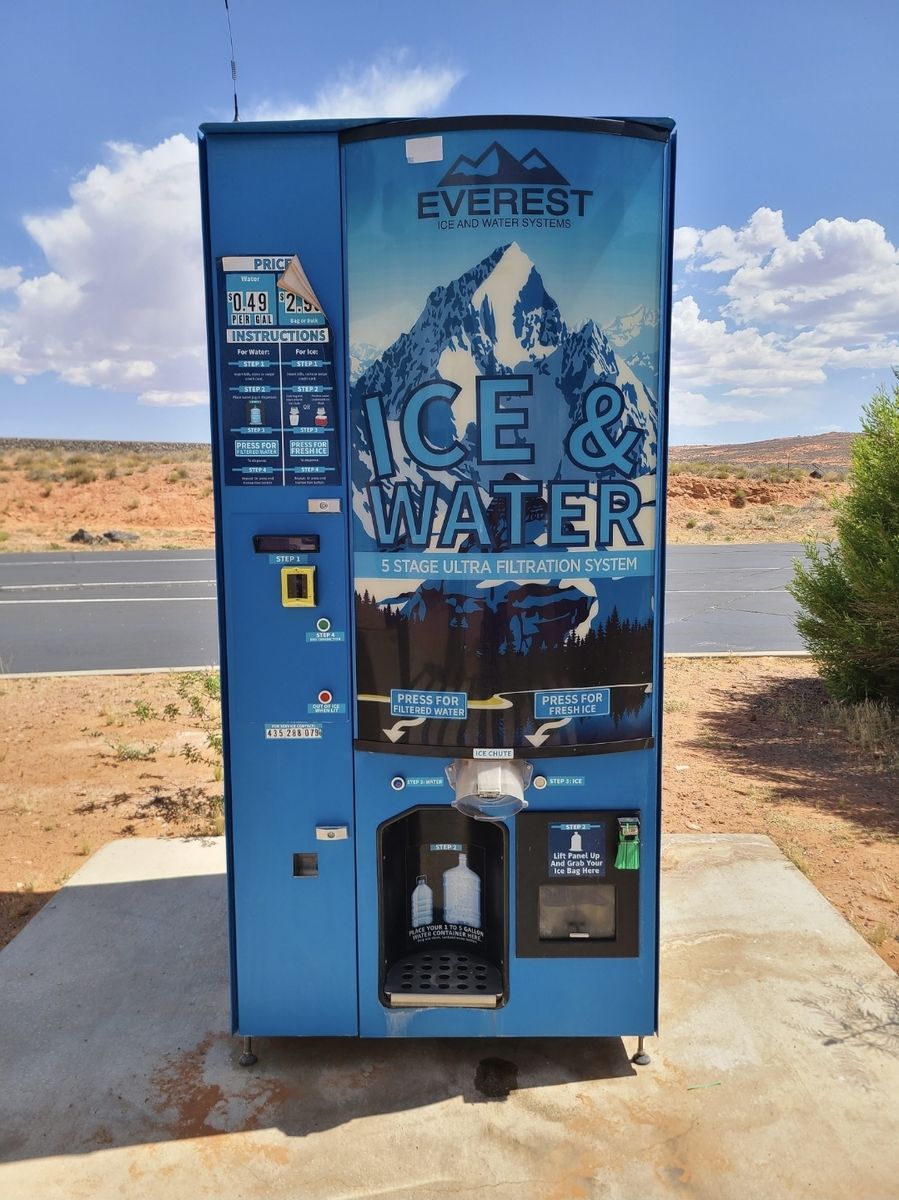 Self serve Ice Vending Business at Sand Hollow State Park