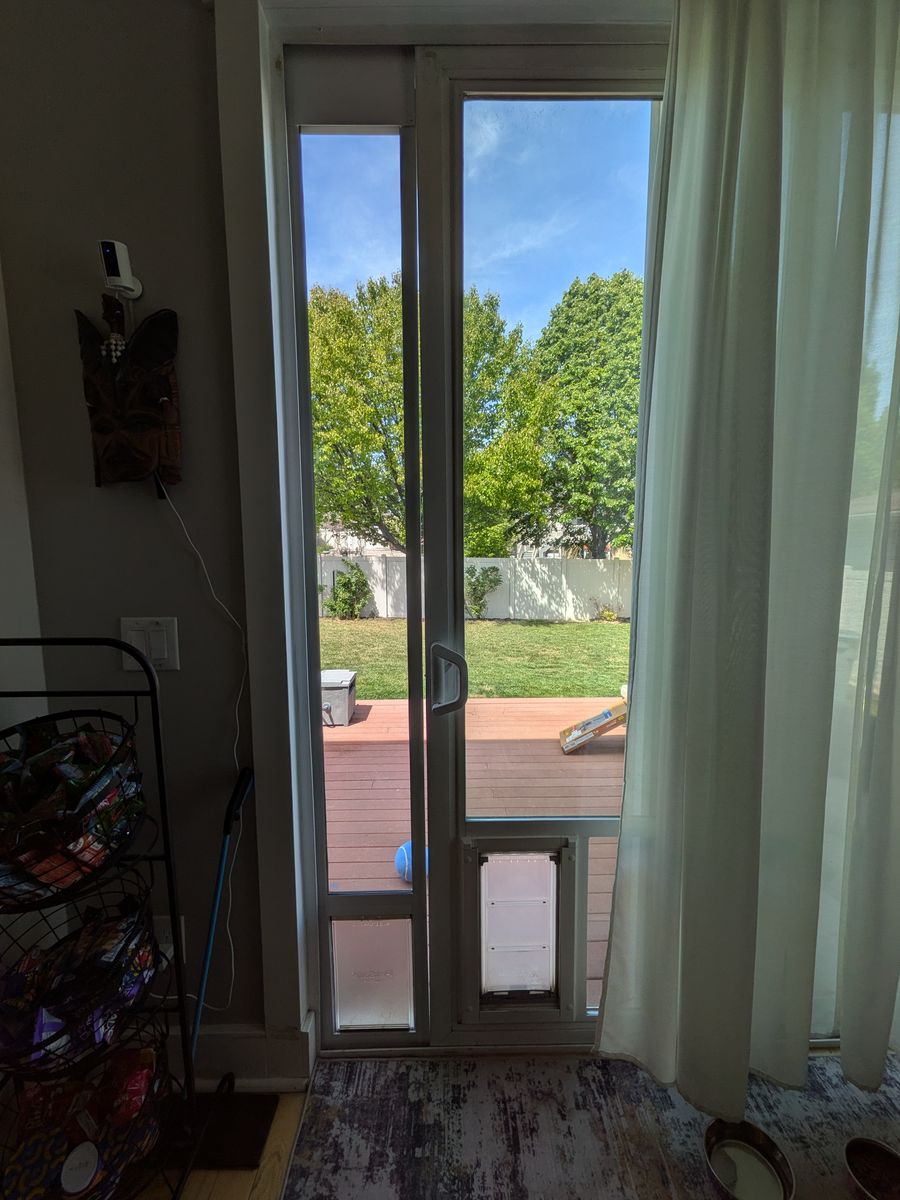 Sliding glass pet door 91"-96"