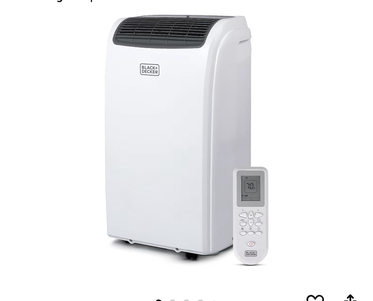 New BLACK+DECKER Smart Portable Air Conditioner 12,000 BTU up to 550 Sqft Smart Portable AC unit A/C