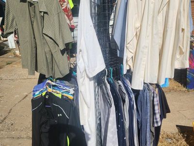 Assorted Men's Clothing Lot Shirts and Jackets