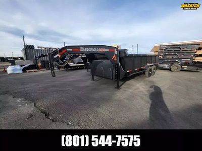 2026 RawMaxx 7X18 Gooseneck LTX Dump Trailer