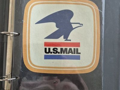 Vintage U.S. Mail Eagle Emblem Decal Sticker