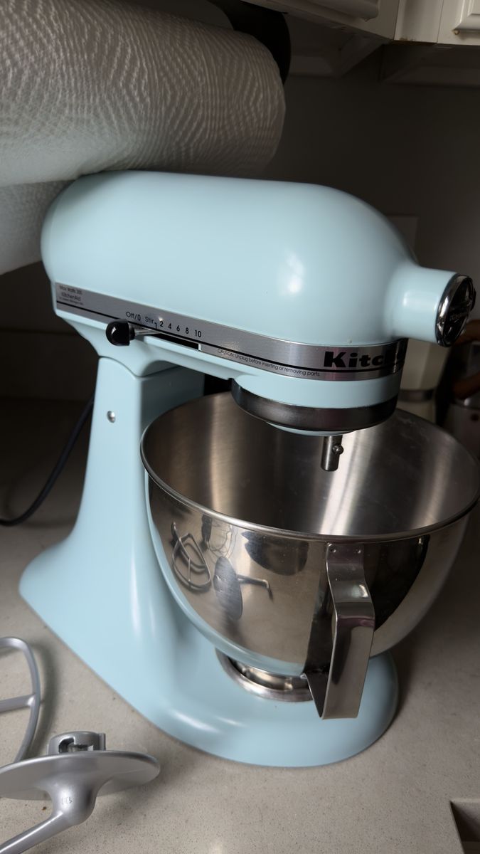 KitchenAid Artisan Stand Mixer Light Blue with Stainless Steel Bowl